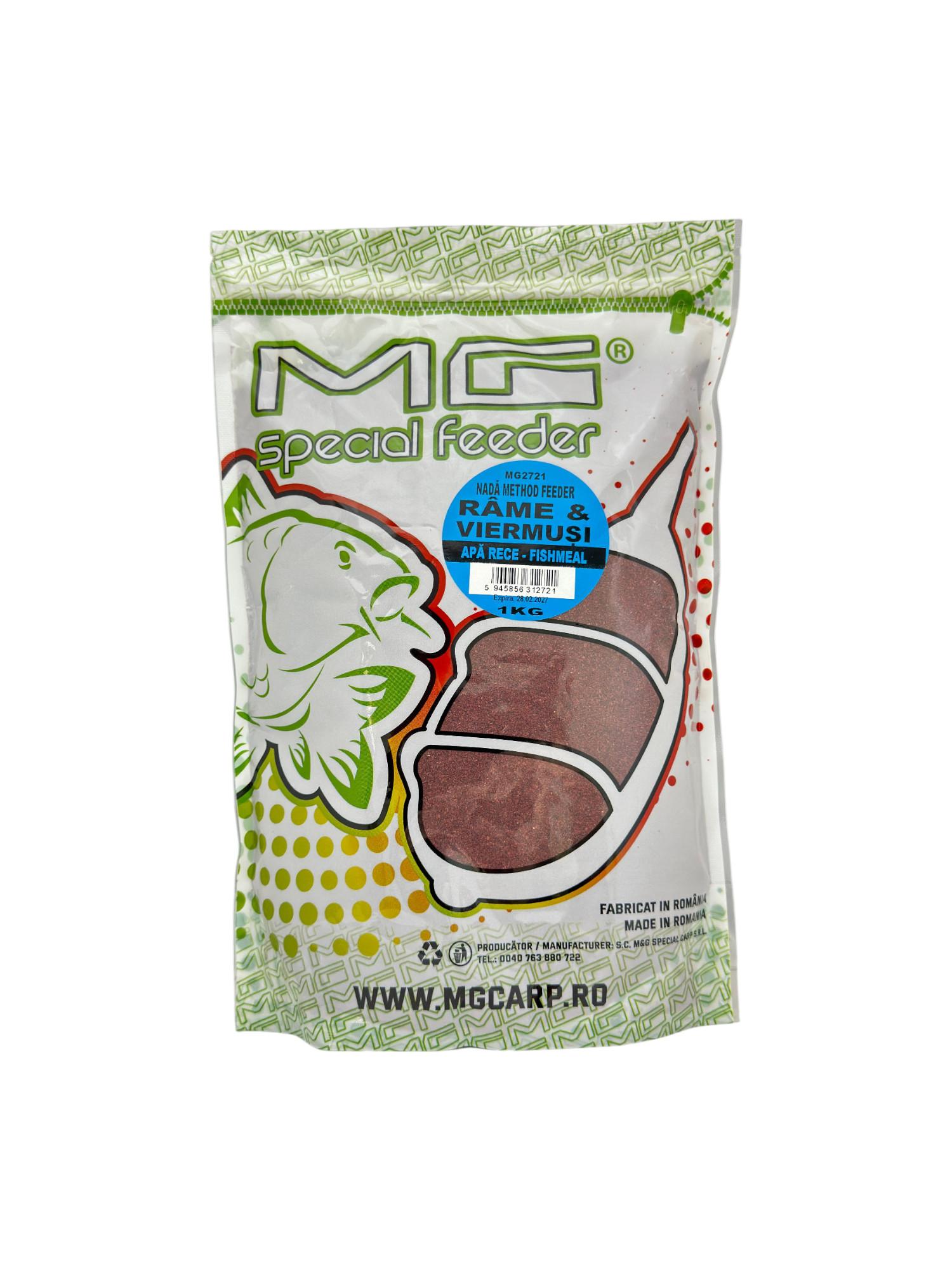 Nadă 1kg Method Feeder Apă Rece Râme &amp; Viermuși MG2721