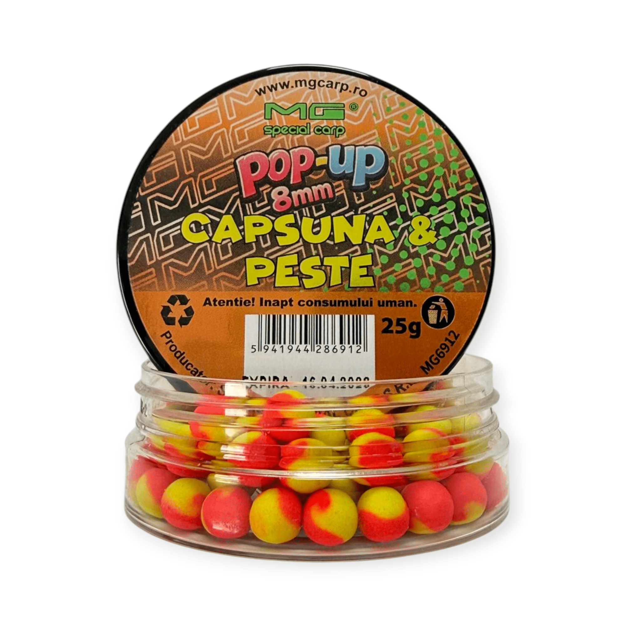 Pop-up 8mm Capsuna &amp; Peste 25gr, MG6912